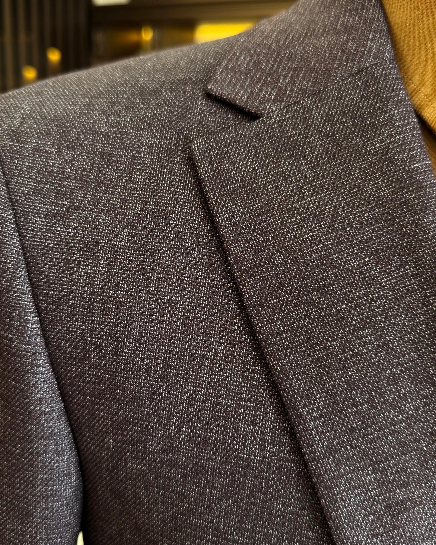 Dawson Merlot Houndstooth Slim Fit Suit