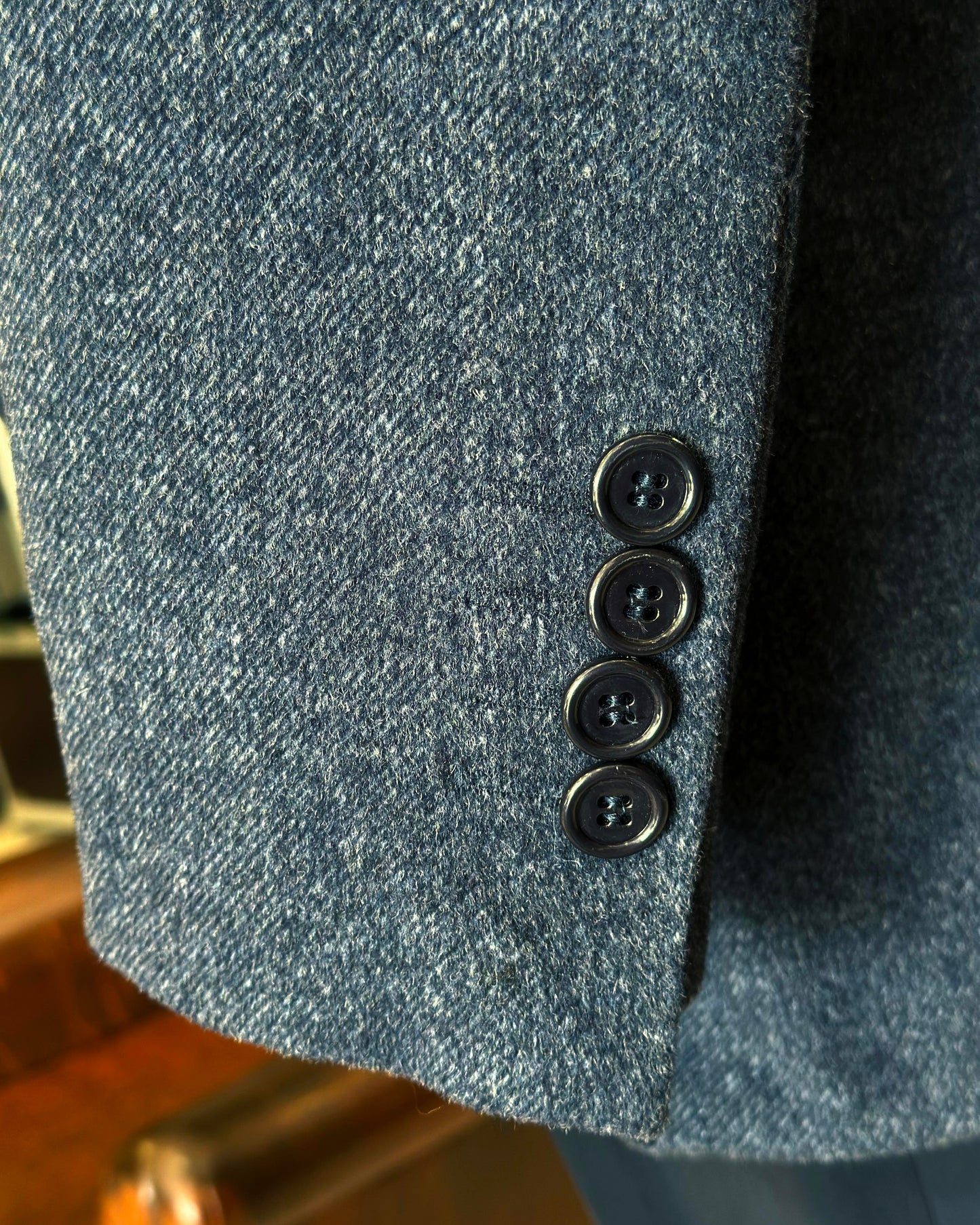 Wool-Blend Herringbone Overcoat