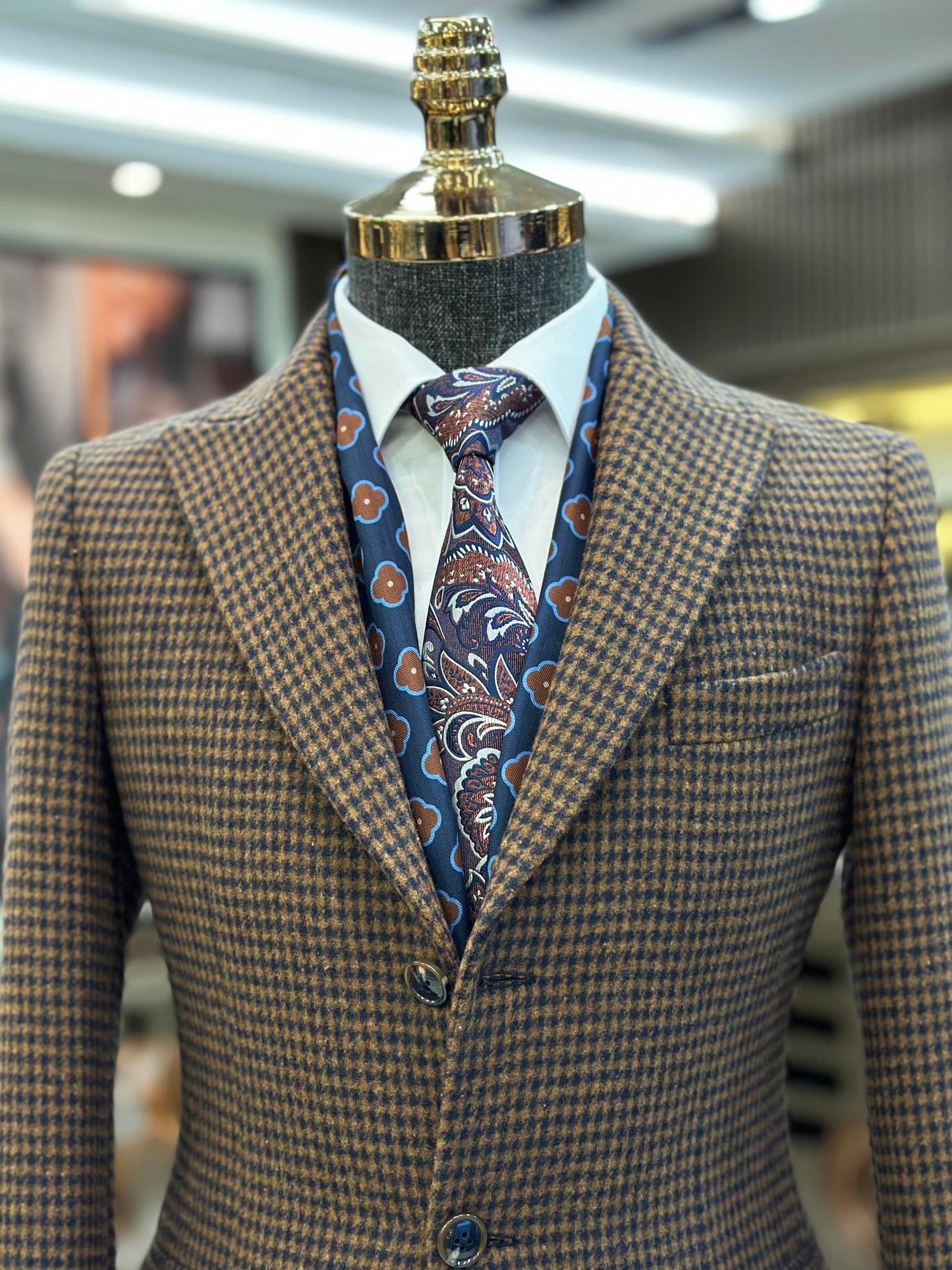 Wool-Blend Felt Overcoat