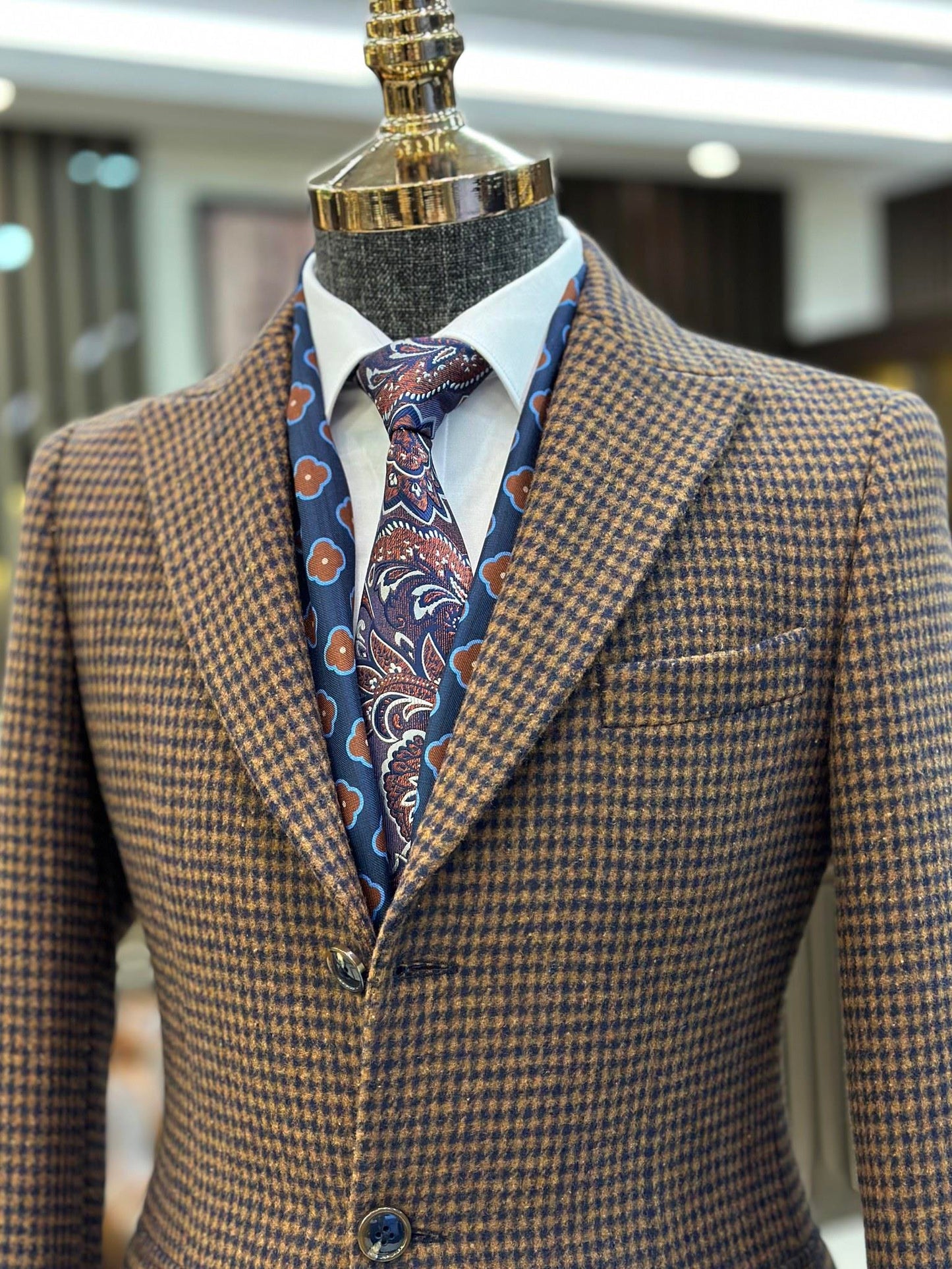 Wool-Blend Felt Overcoat