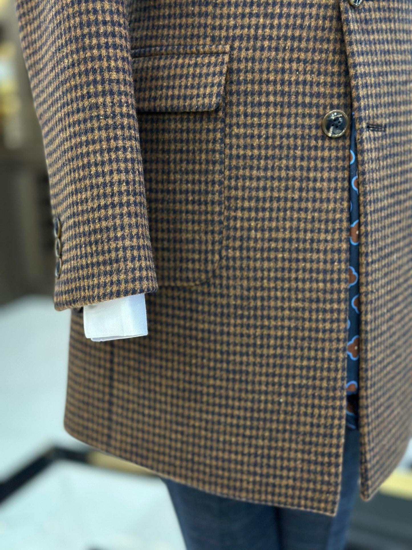 Wool-Blend Felt Overcoat