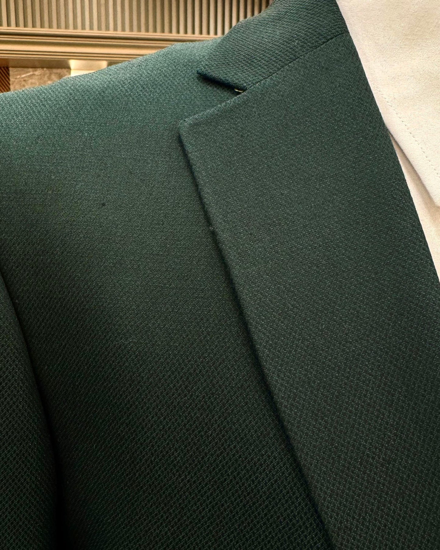 Montgomery Green Solid Slim Fit Suit