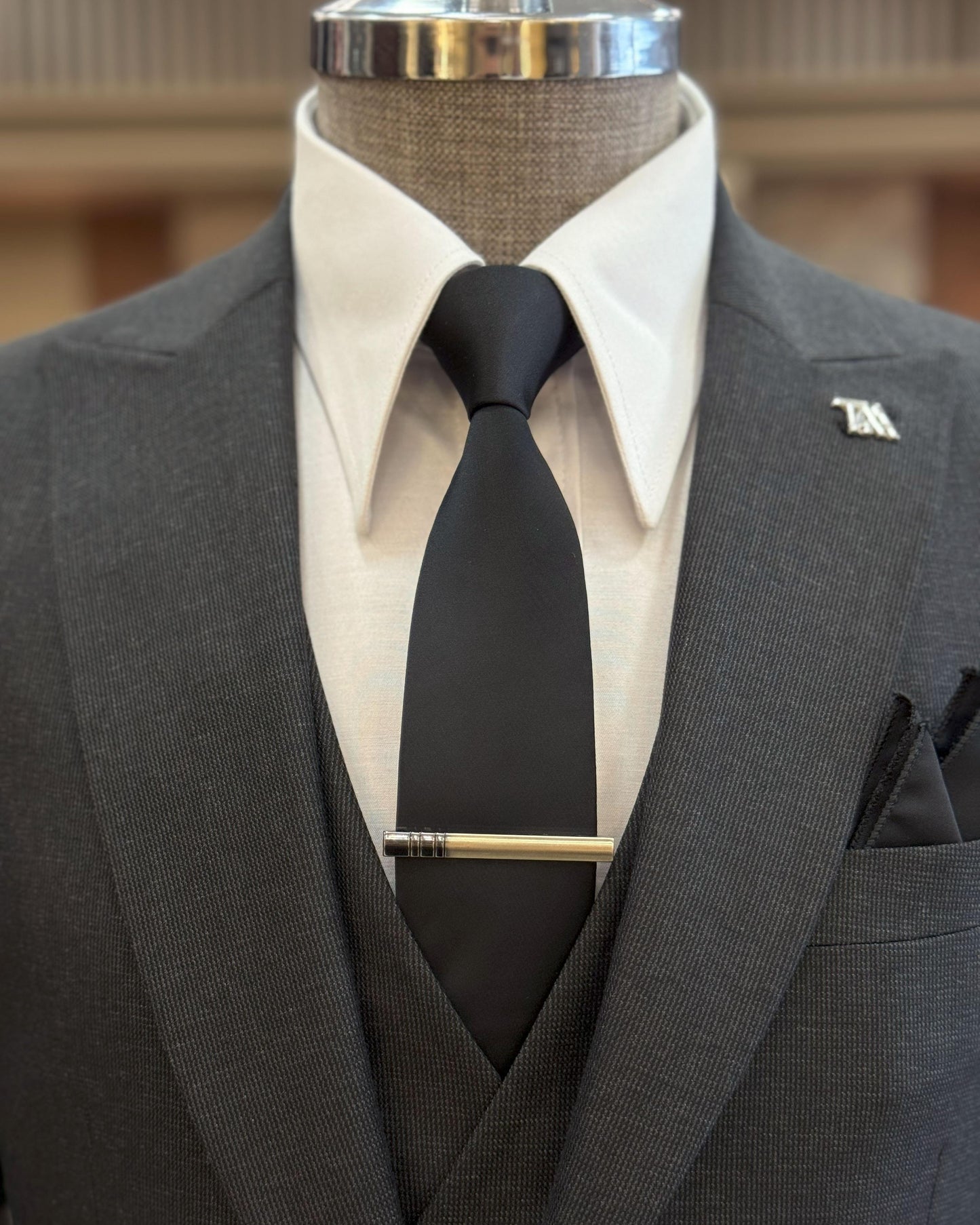Dorian Anthracite Solid Slim Fit Suit