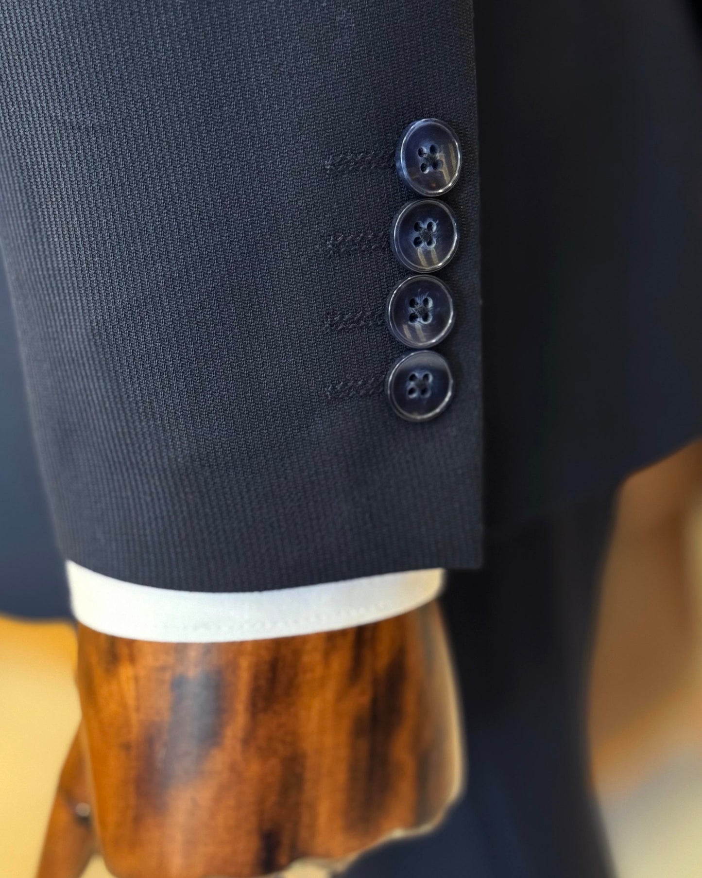 Kingston Navy Blue Solid Slim Fit Suit