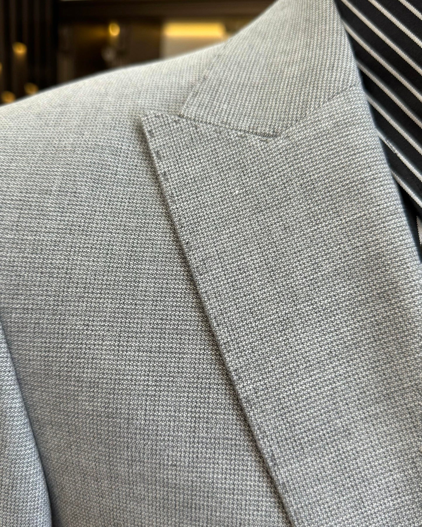 Travis Gray Solid Slim Fit Suit