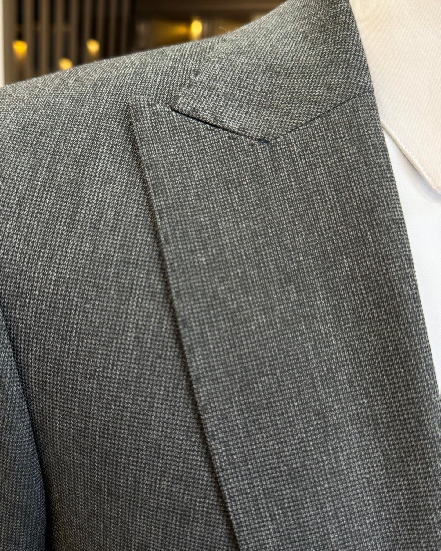 Julius Gray Nailhead Slim Fit Suit