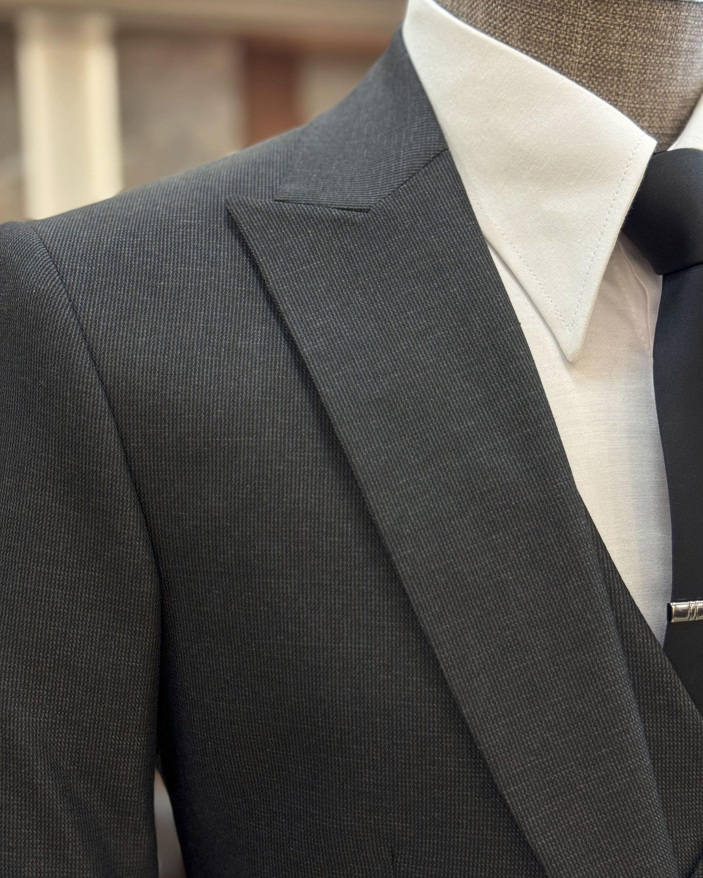 Dorian Anthracite Solid Slim Fit Suit