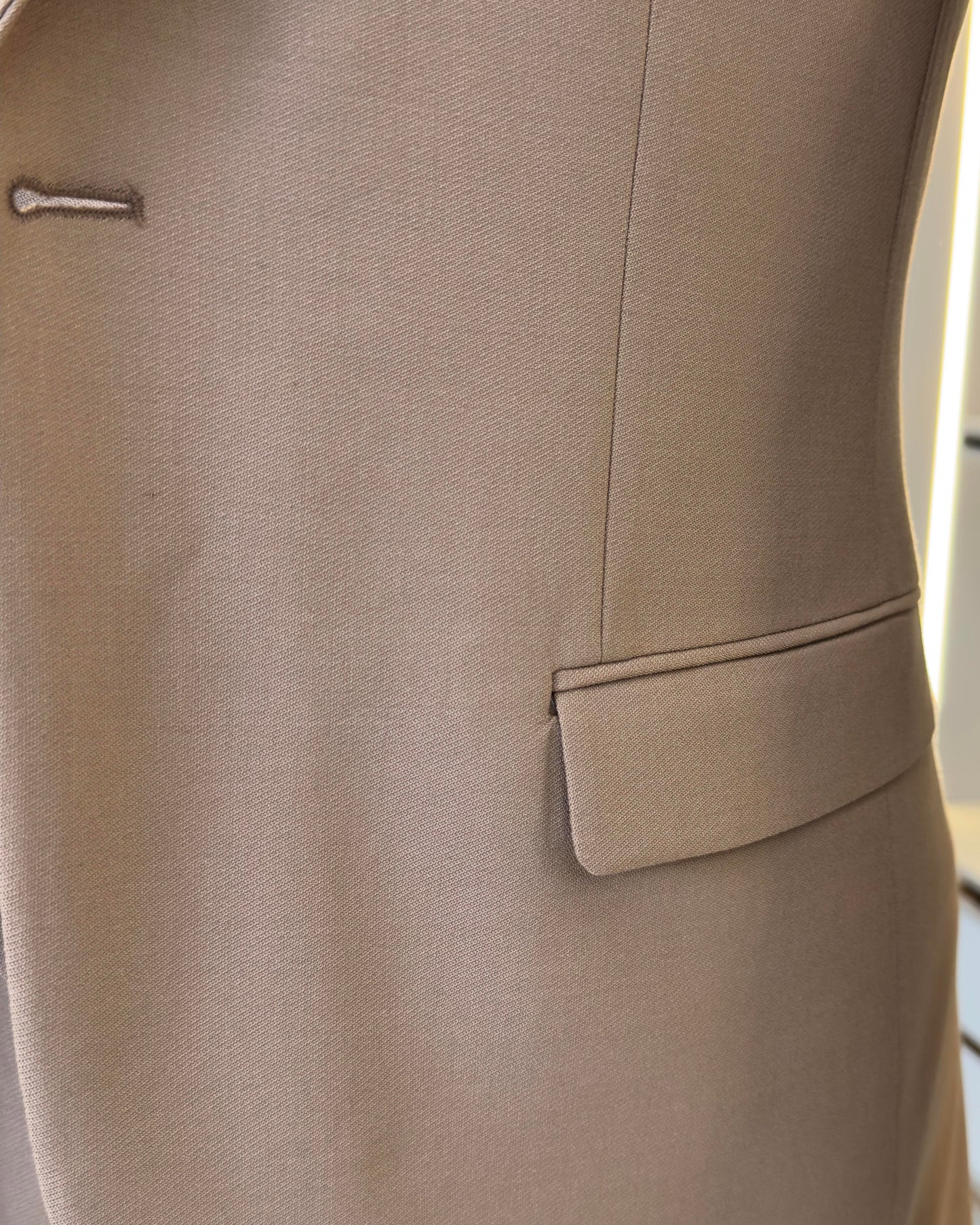 Orson Camel Solid Slim Fit Suit