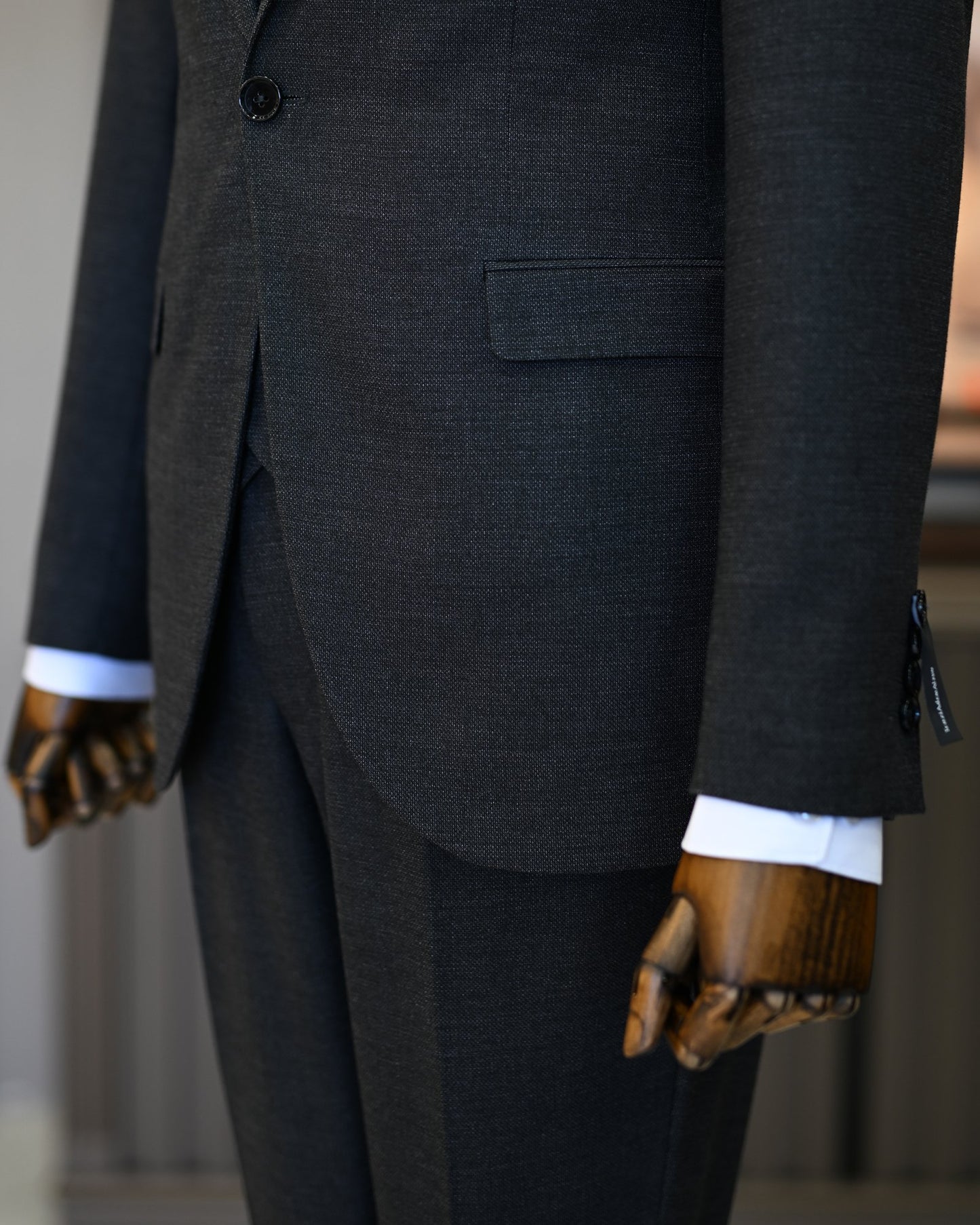 Nicodemus Anthracite Houndstooth Slim Fit Suit