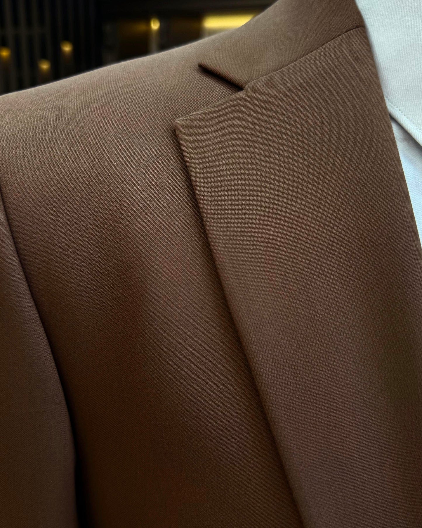 Durant Brown Solid Slim Fit Suit