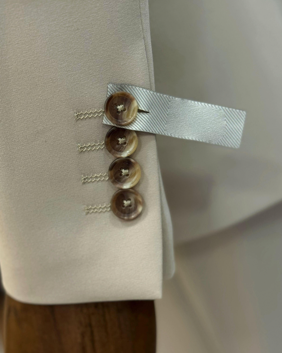 Jackson Beige Solid Slim Fit Suit