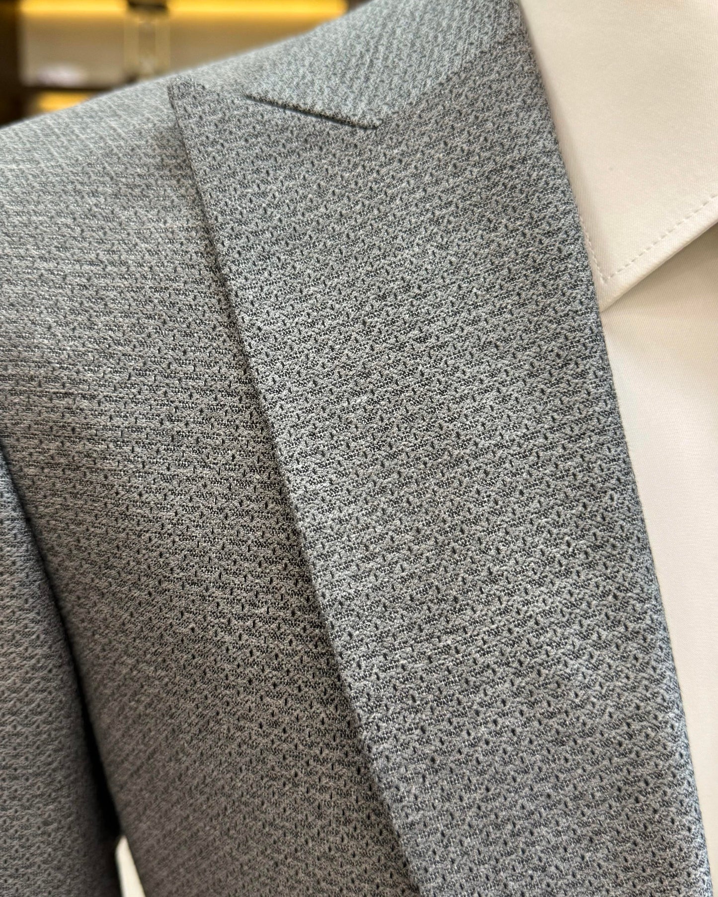 Knox Gray Solid Slim Fit Suit