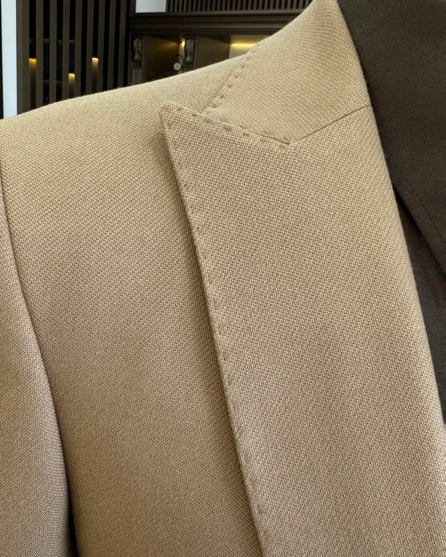 Lawson Camel Solid Slim Fit Suit